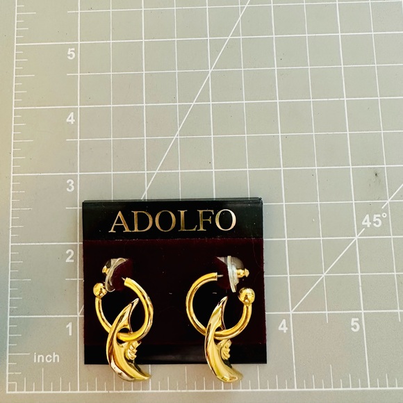 Celestial Moon Face Earrings - Picture 3 of 6